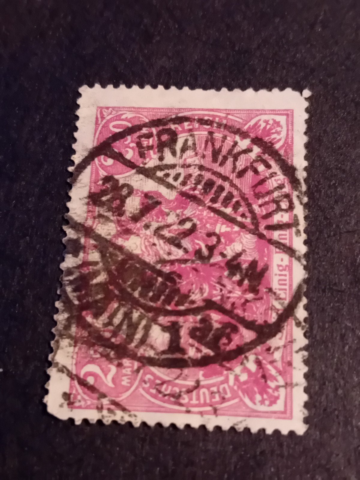 Duitse Keizerrijk postzegel, gestempeld, 2 Mark, Ophalen of Verzenden, Duitse Keizerrijk