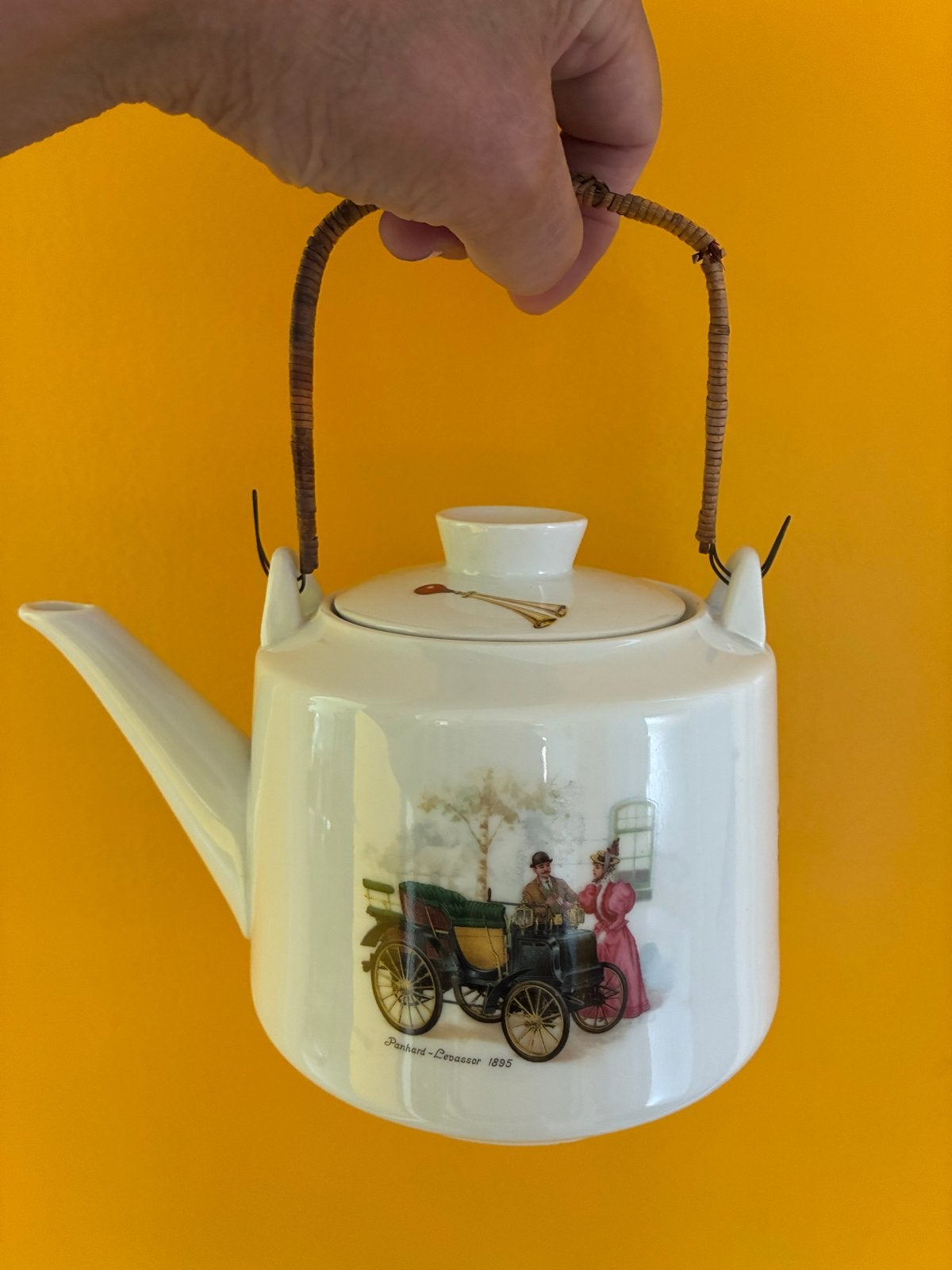 Vintage Winterling Roslau Bavaria theepot met autodesign, Ophalen of Verzenden