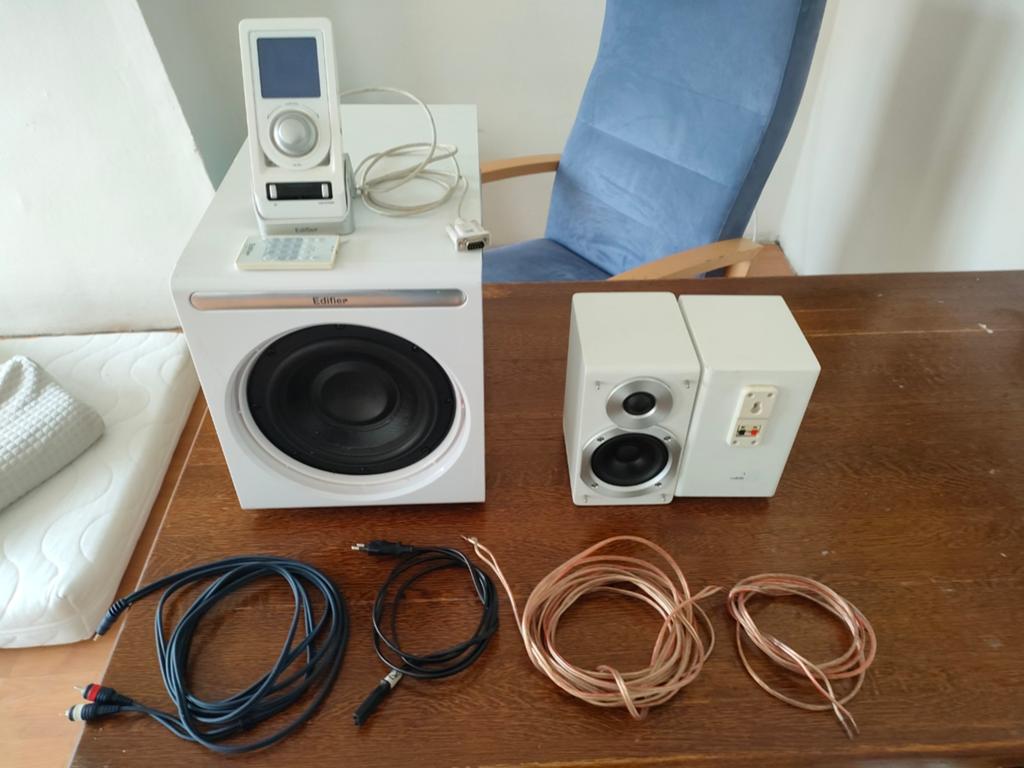 Edifier 2.1 Speakerset snel weg, Ophalen, Zo goed als nieuw, 120 watt of meer