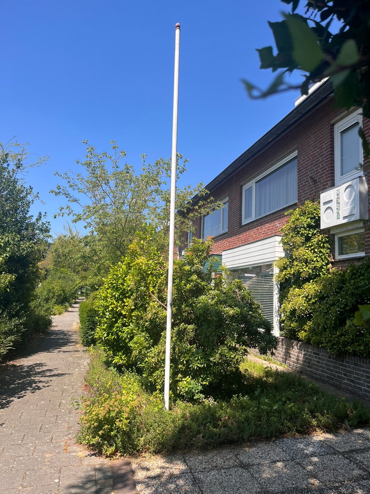 Vlaggenmast +/- 6 meter, Diversen, Vlaggen en Wimpels, Ophalen, Gebruikt