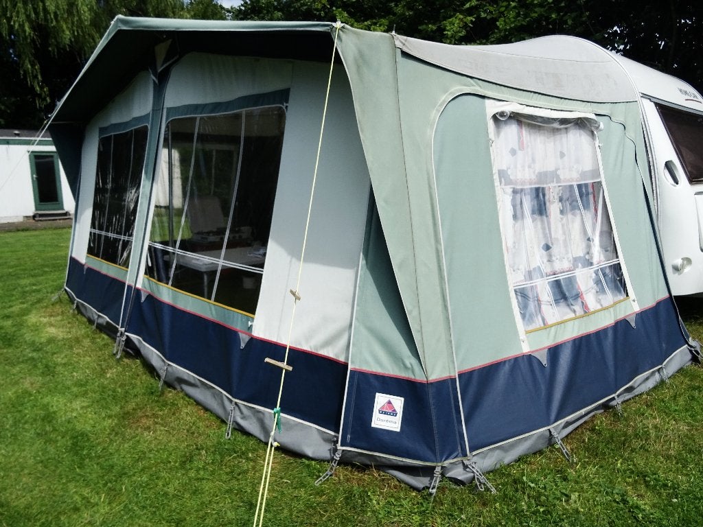 Dorema voortent maat 10 + vrijwel nieuwe aanbouw, Ophalen, Gebruikt, Ten Cate All Season 240g/m2, Dorema