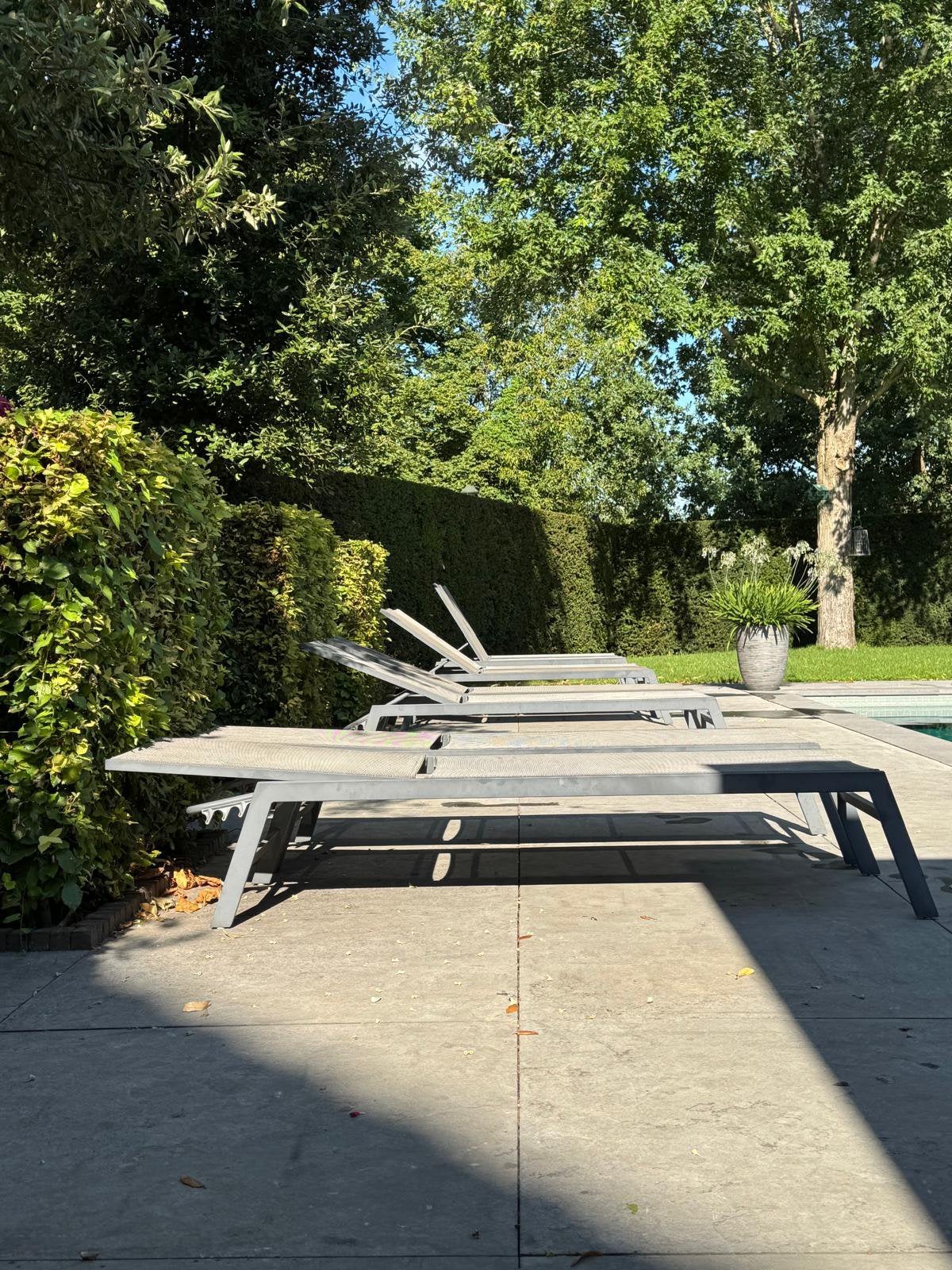 Ligstoelen, Tuin en Terras, Ophalen, Gebruikt, Aluminium