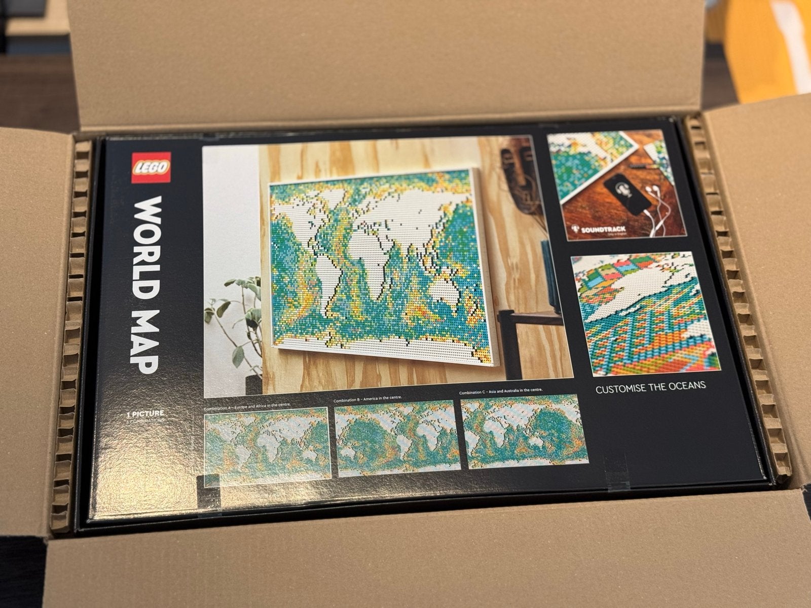 LEGO Art Wereldkaart (31203) - Nieuw in doos, Ophalen of Verzenden, Nieuw, Overige merken