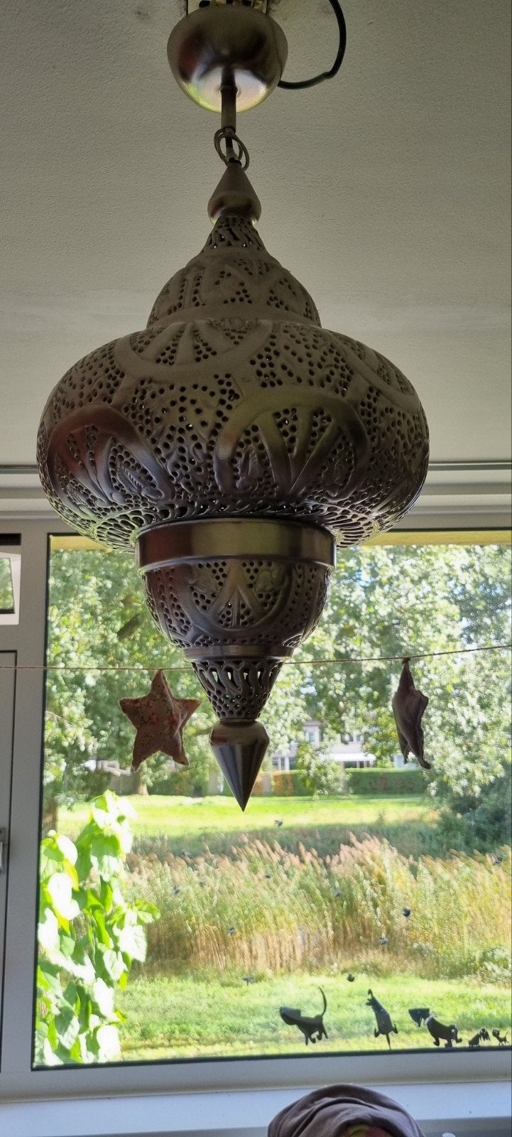 Riverdale Marokkaanse Hanglamp - Oosterse Stijl, Huis en Inrichting, Gebruikt, Marokkaans/Oosters, Metaal, E27 (groot)