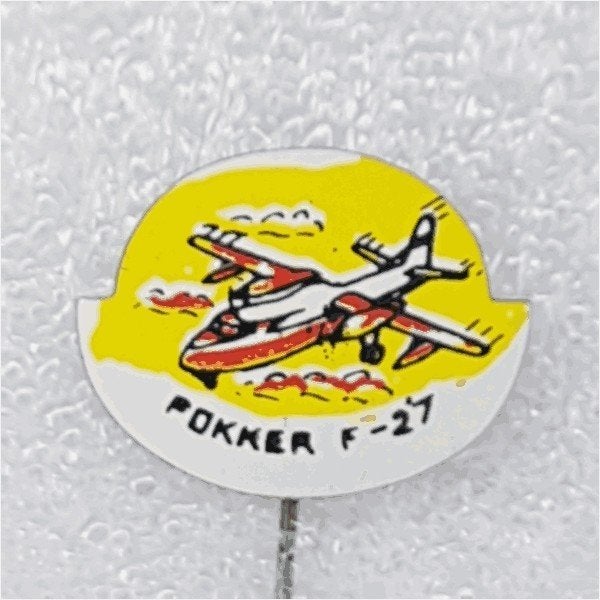 SP0469 Speldje Fokker F-27, Ophalen of Verzenden, Gebruikt, Overige onderwerpen
