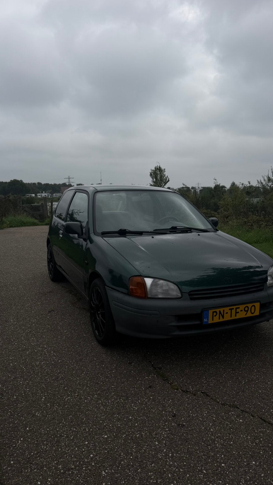 Toyota Starlet 1.3 16V 1996 Groen, Auto's, Voorwielaandrijving, 4 cilinders, Starlet, 400 kg