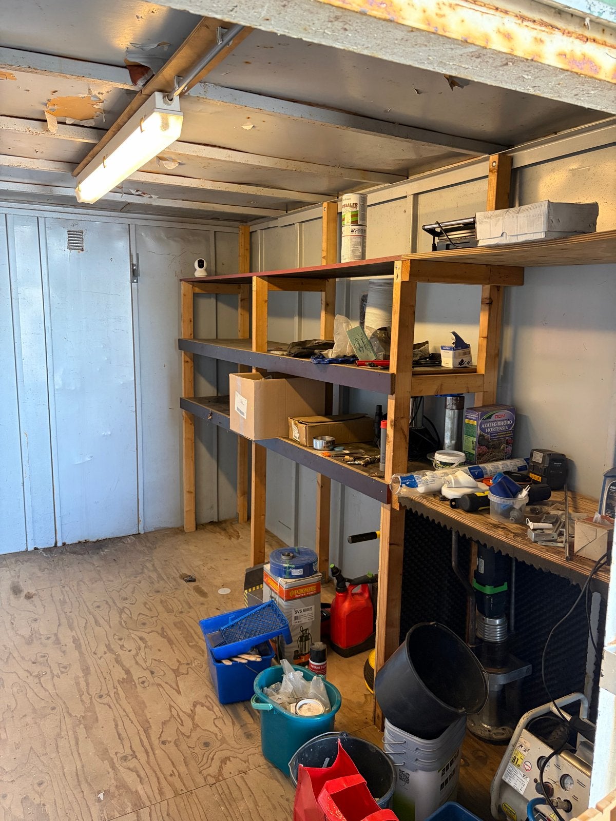 Foto 2 van 12 ft gereedschapscontainer, waterdicht, incl. stelling