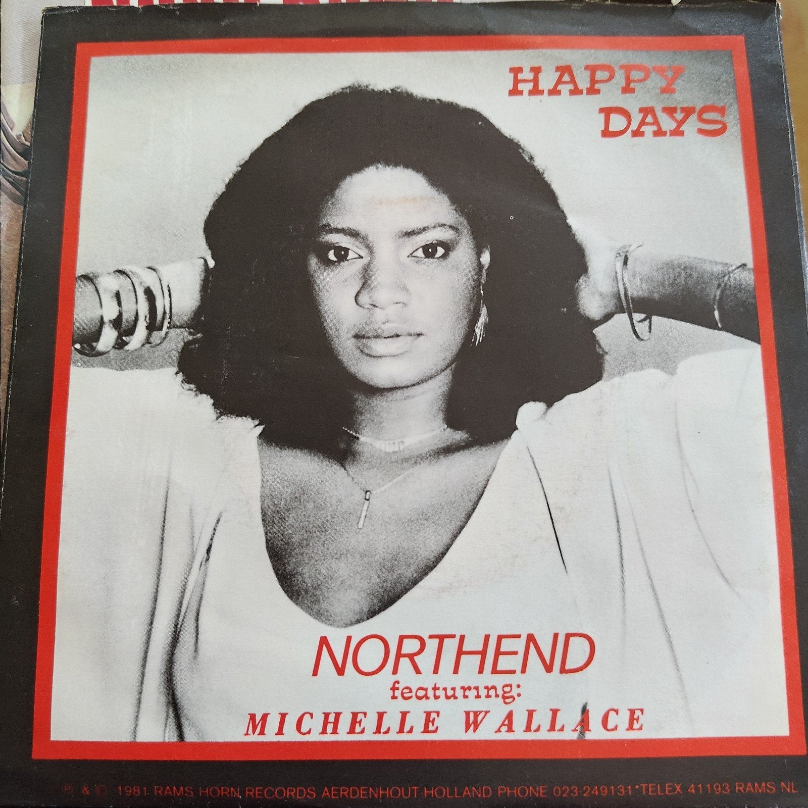 Northend featuring Michelle Wallace - Happy Days Vinyl, Gebruikt, 7 inch, Ophalen of Verzenden, EP