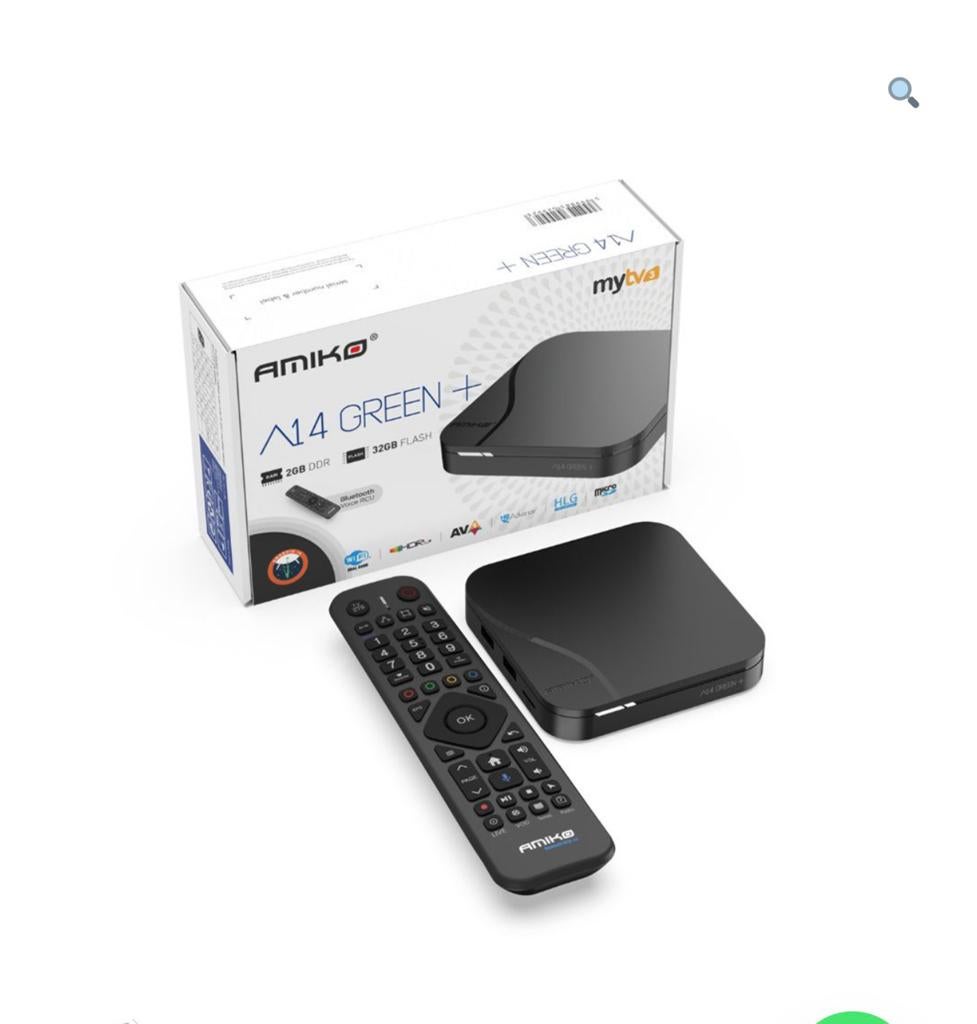 Amiko A14 Green Plus + Streaming UHD IPTV BOX 2026 Model, Nieuw, Ophalen of Verzenden, Amiko, Amiko