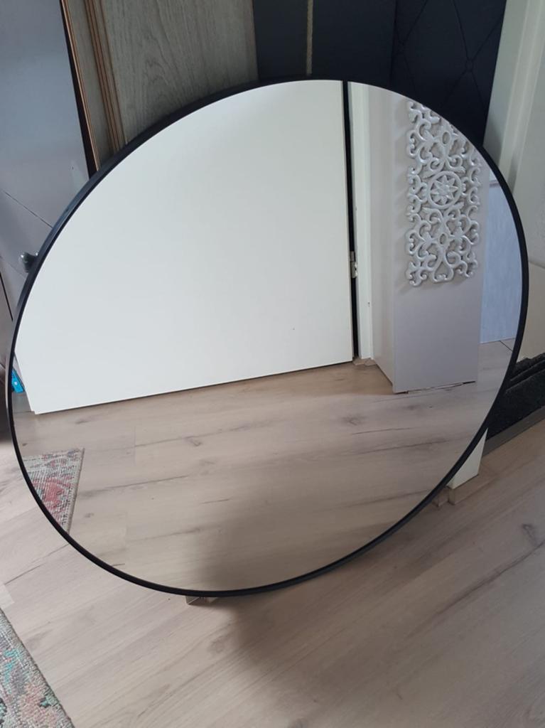 Spiegel rond 80 IKEA, Huis en Inrichting, Woonaccessoires | Spiegels, Rond, Ophalen of Verzenden, Zo goed als nieuw, 75 tot 100 cm