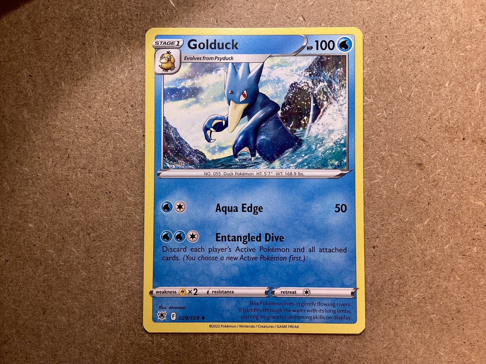 1x Golduck [ASR 029/189] (Excellent), Ophalen of Verzenden, Zo goed als nieuw, Losse kaart