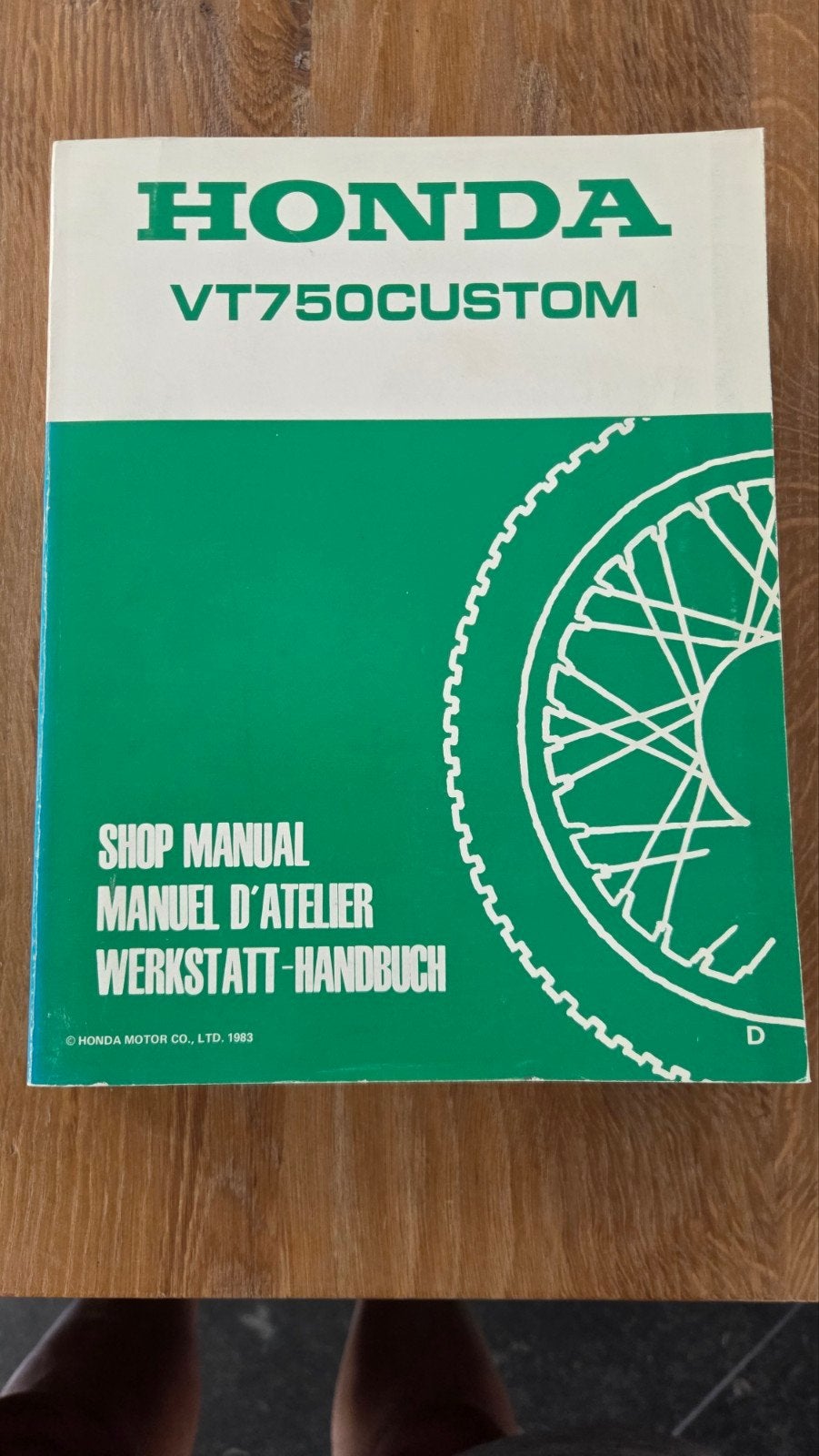Onderhoud en Reparatie handboek Honda VT750 Custom, 1983, Ophalen of Verzenden, Honda