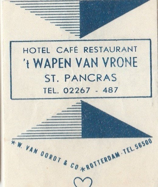't Wapen van Vrone St. Pancras, Ophalen of Verzenden