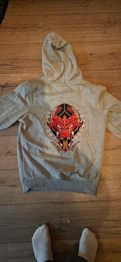 Defqon.1 Hoodie met tas en kettingen, Kleding | Heren, Ophalen, Overige maten, Gedragen, Defqon.1