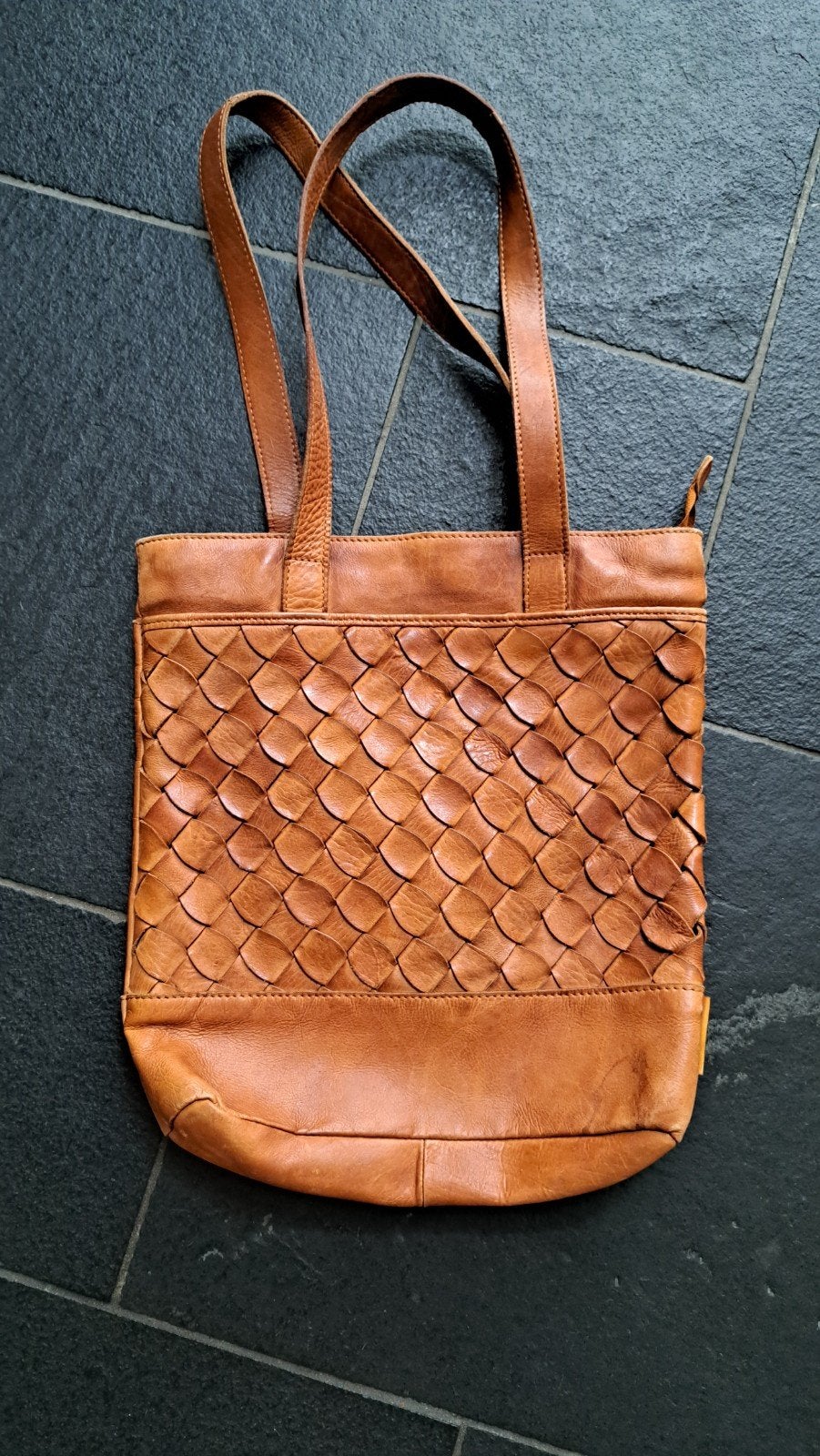 Micmacbags Leren Shopper/Handtas - Bruin, Ophalen of Verzenden, Gebruikt, Bruin, Handtas