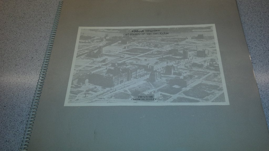 Kijkboek Rotterdam met aquarellen van Van Locker, 20e eeuw of later, Ophalen of Verzenden, Zo goed als nieuw, Van Locker