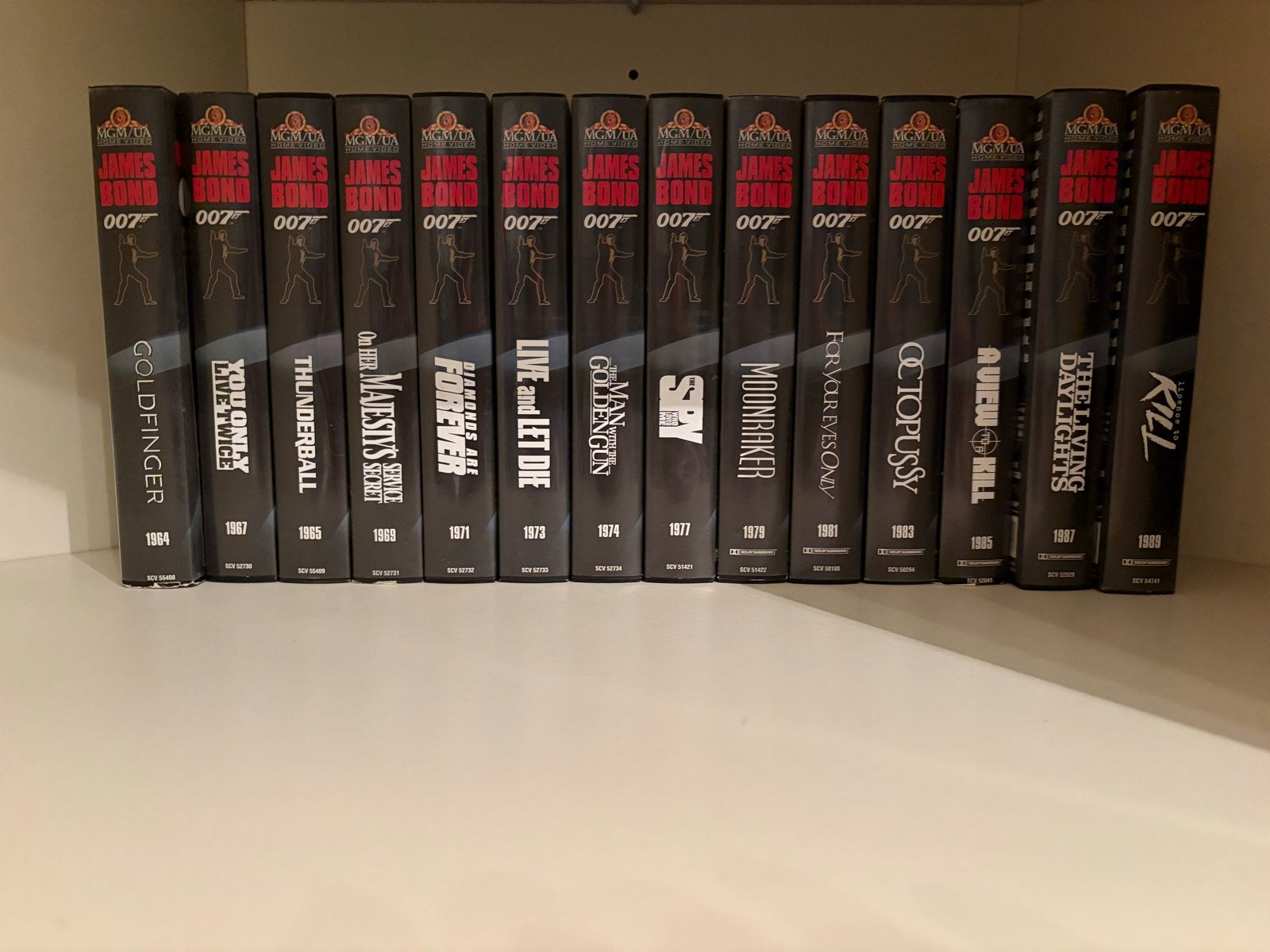 James Bond 007 Classic Collection VHS ,  14 stuks, Cd's en Dvd's, Actie en Avontuur, Vanaf 12 jaar, VHS, Ophalen