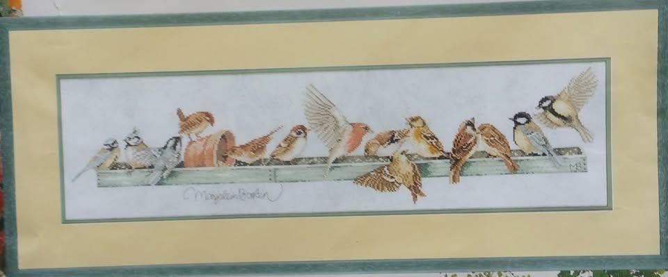 Pakket  Marjolein Bastin Lanarte 34287 Vogel voederplank, Ophalen of Verzenden, Nieuw, Handborduren, Borduurpakket