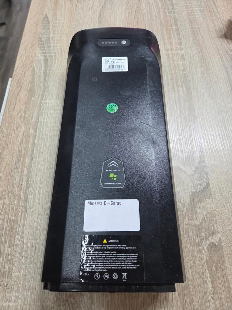 Fietsaccu Minerva E-Cargo 36V 13Ah - Ook voor andere merken, Ophalen of Verzenden, Gebruikt