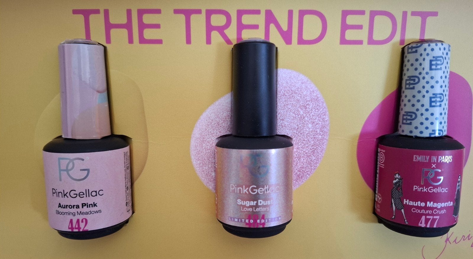 Pink Gellac: 3 Nieuwe Warme Kleuren (incl. Limited Edition), Verzenden, Zo goed als nieuw, Roze, Handen en Nagels