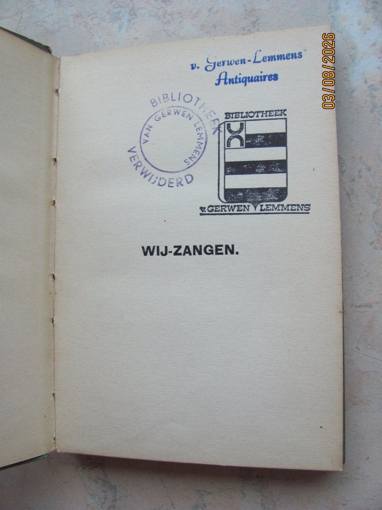 WIJ-ZANGEN Frederik VAN EEDEN poëzie R. TAGORE 1914 IZGS, Gelezen, Rabindranath Tagore, Frederik van Eeden, Spiritualiteit algemeen