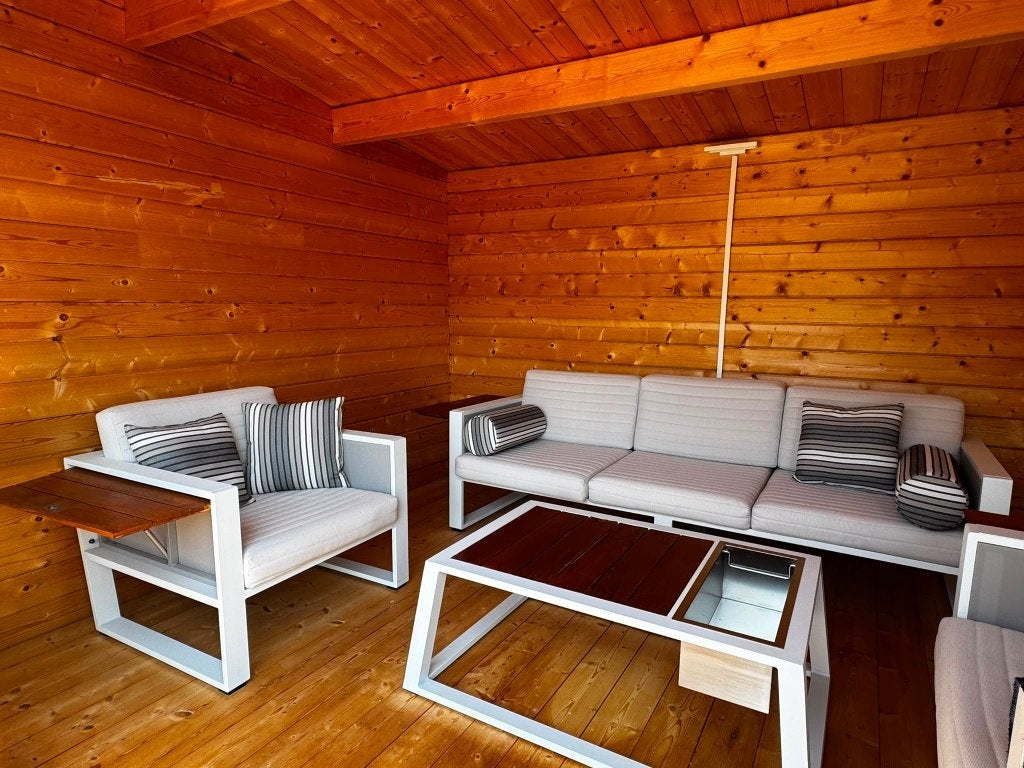 Sunso York Luxury Aluminum Garden Lounge set, Ophalen, 5 zitplaatsen, Zo goed als nieuw, Loungeset