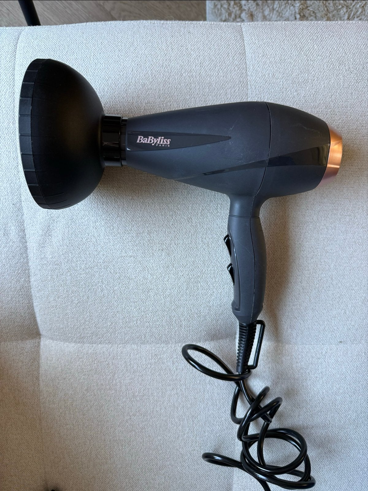 BaByliss Föhn met diffuser en opzetstuk, Ophalen, Gebruikt, Föhn of Haardroger