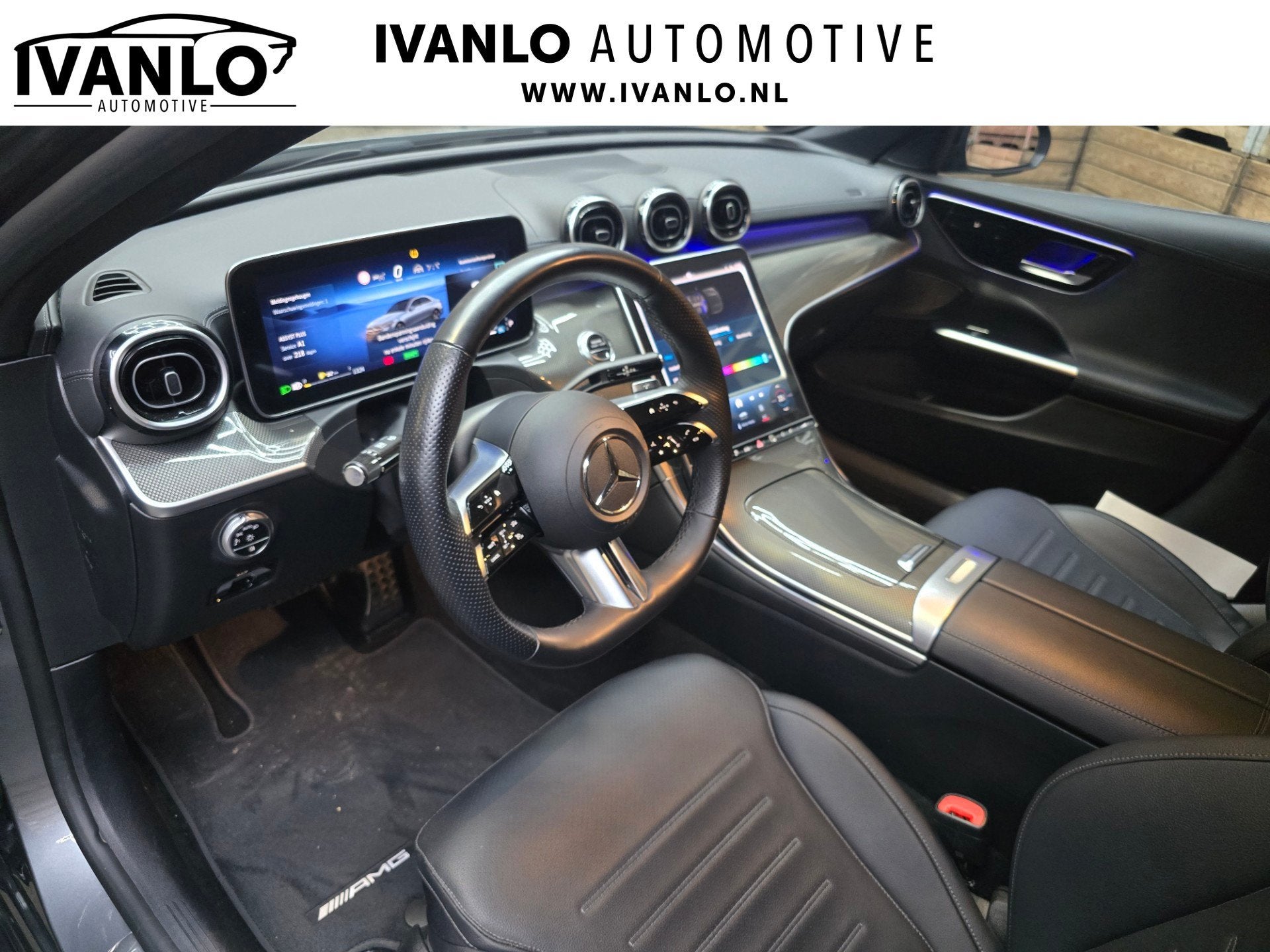 Mercedes-Benz C-klasse 300 e AMG Line PHEV Leder LED Camera, Auto's, Automaat, Dealer onderhouden, Achterwielaandrijving, 4 cilinders