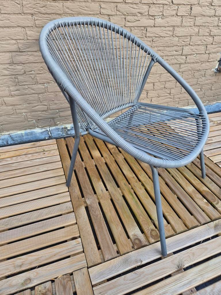 Leuke, grijze tuinstoel, Ophalen, Gebruikt
