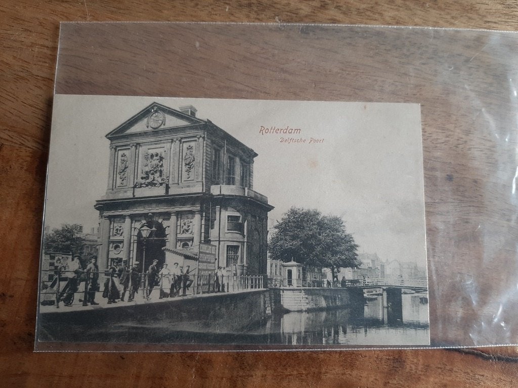 Rotterdam , Delftsche Poort, Ophalen of Verzenden, 1920 tot 1940, Ongelopen, Zuid-Holland