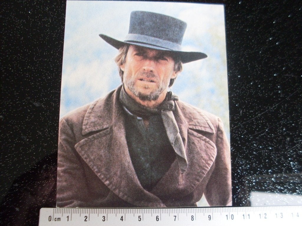 sticker Clint Eastwood western cowboy, Verzenden, Zo goed als nieuw, Film, Tv of Omroep