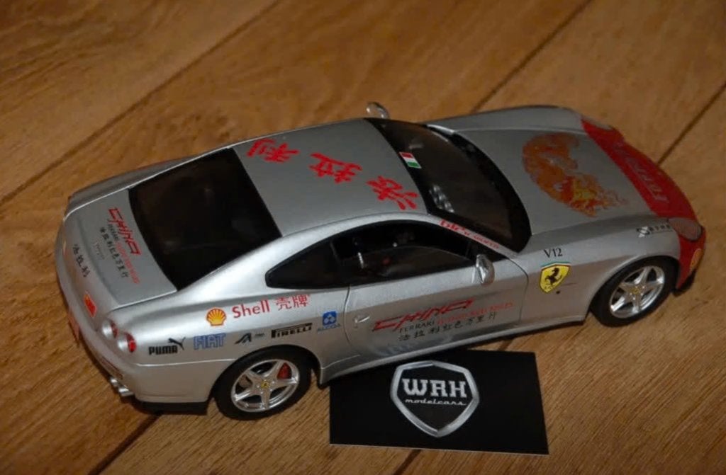 1:18 FERRARI 612 SCAGLIETTI China Tour Hotwheels elite WRH, Verzenden, Zo goed als nieuw, Auto, Hot Wheels