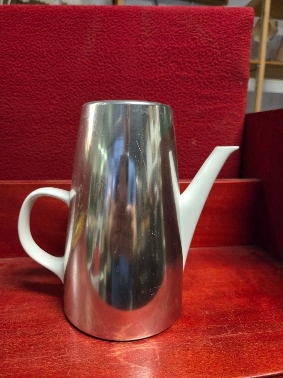 Vintage Melitta Thermoskan / Koffiekan met RVS Warmhoudkap –, Antiek en Kunst, Ophalen of Verzenden