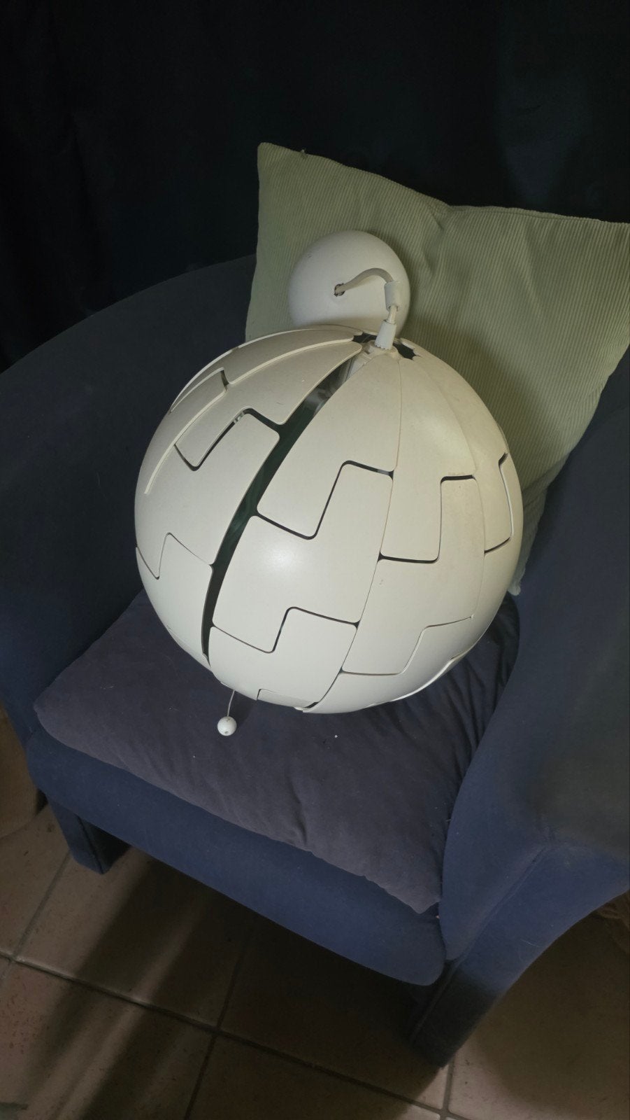 witte ikea lamp, Ophalen