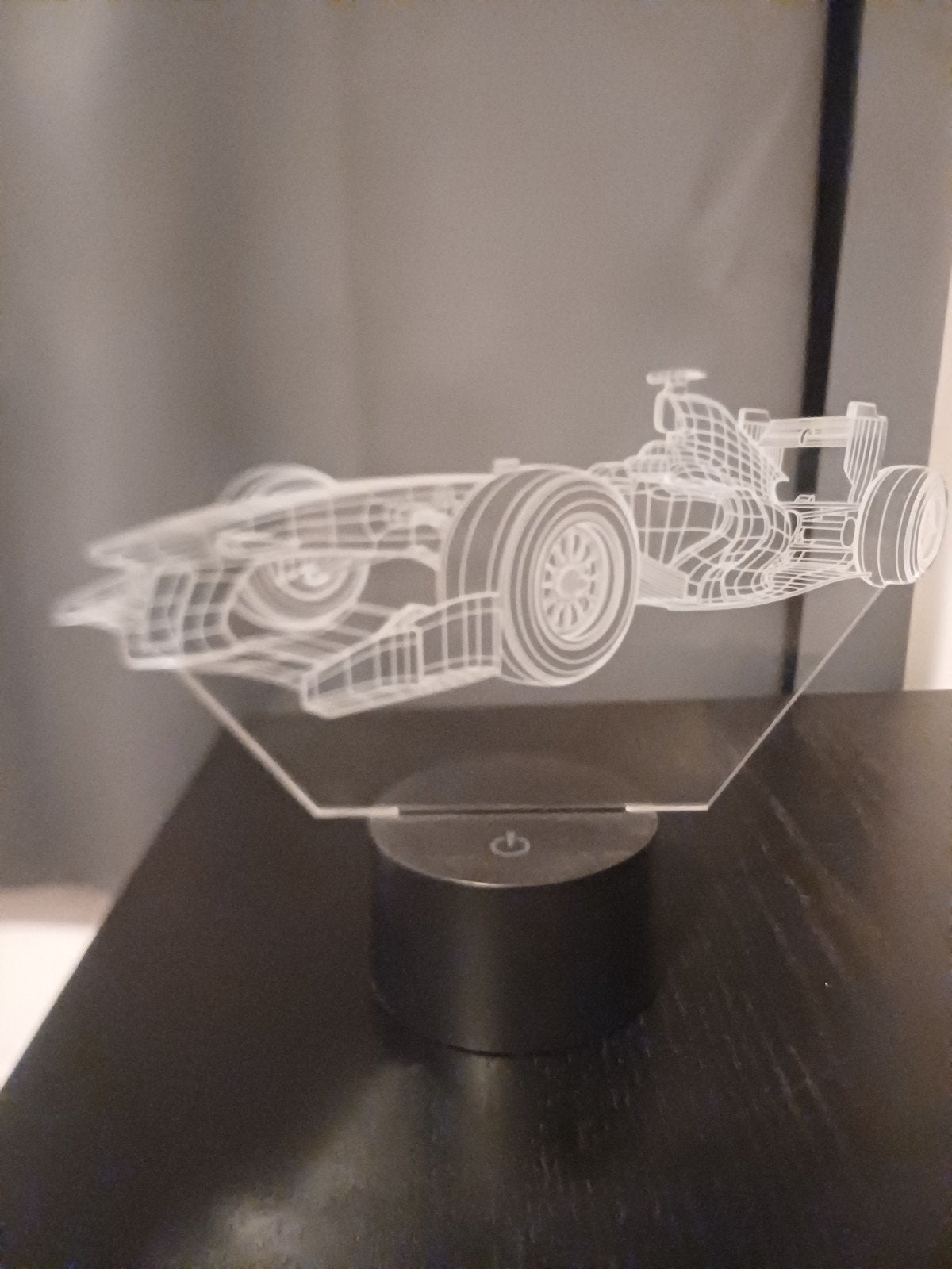 Formule 1 3D LED Lamp, Kunststof, Meerkleurig, Kleur aanpasbaar, Ophalen of Verzenden