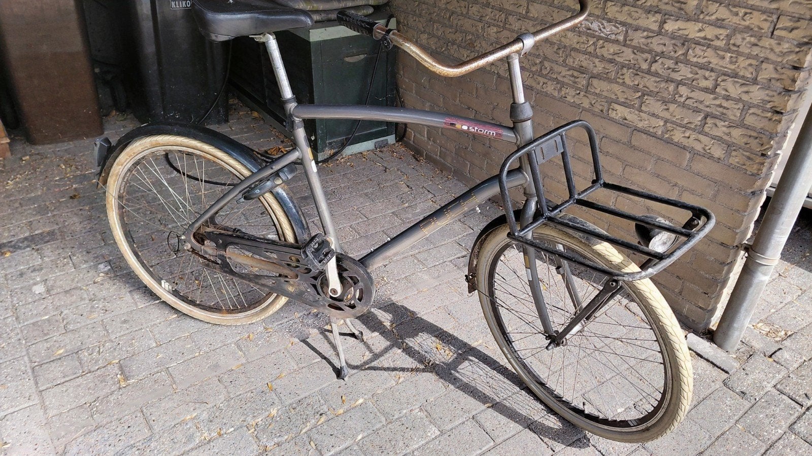 Storm transportfiets met voordrager - Gebruikt, Overige merken, Terugtraprem, Gebruikt, Ophalen of Verzenden