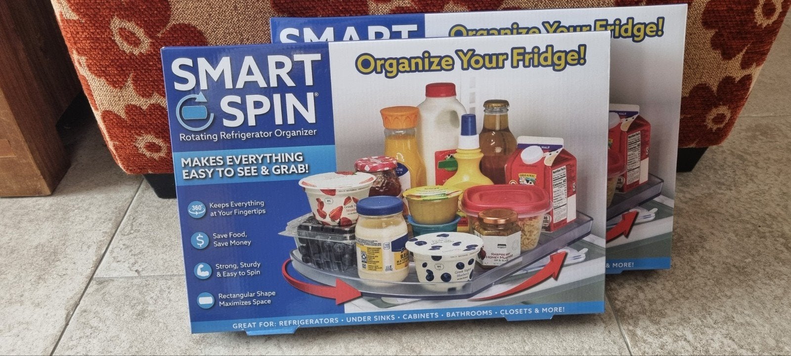 Smart spin koelkast inrichting keukenkast voorraadkast, Ophalen of Verzenden, Nieuw