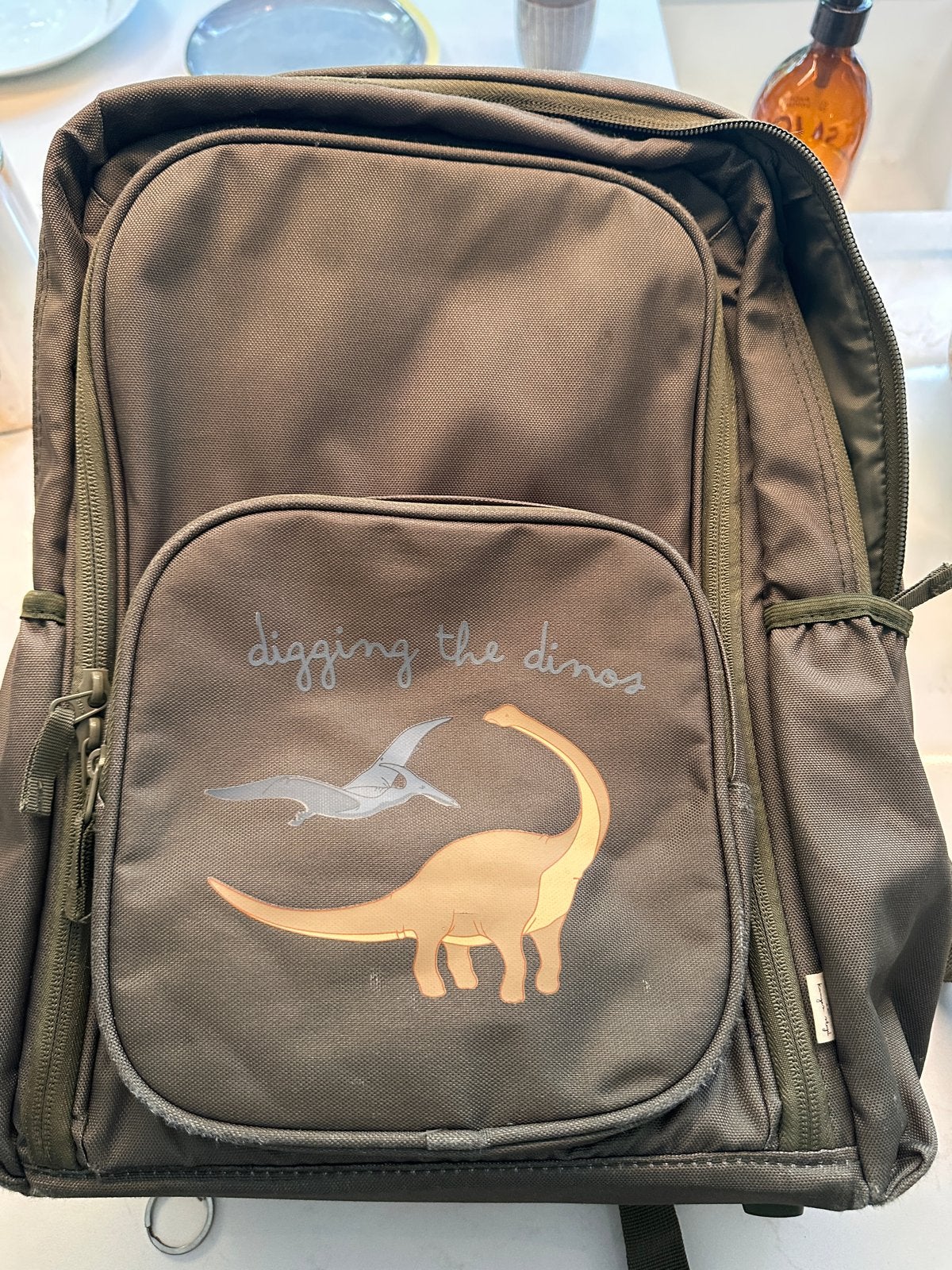 Konges Slojd rugzak met dinosaurus, Overige merken, Gebruikt, 25 tot 40 cm, Ophalen of Verzenden