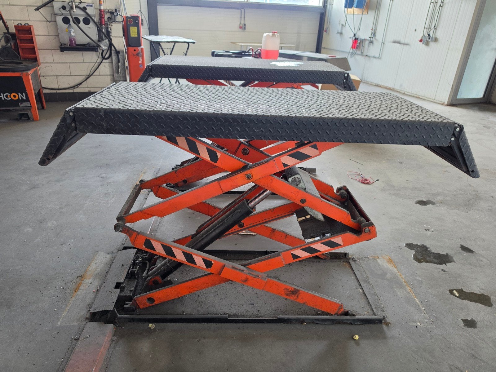 2x Ravaglioli Schaarhefbrug 3000kg - Werkend te zien, Ophalen