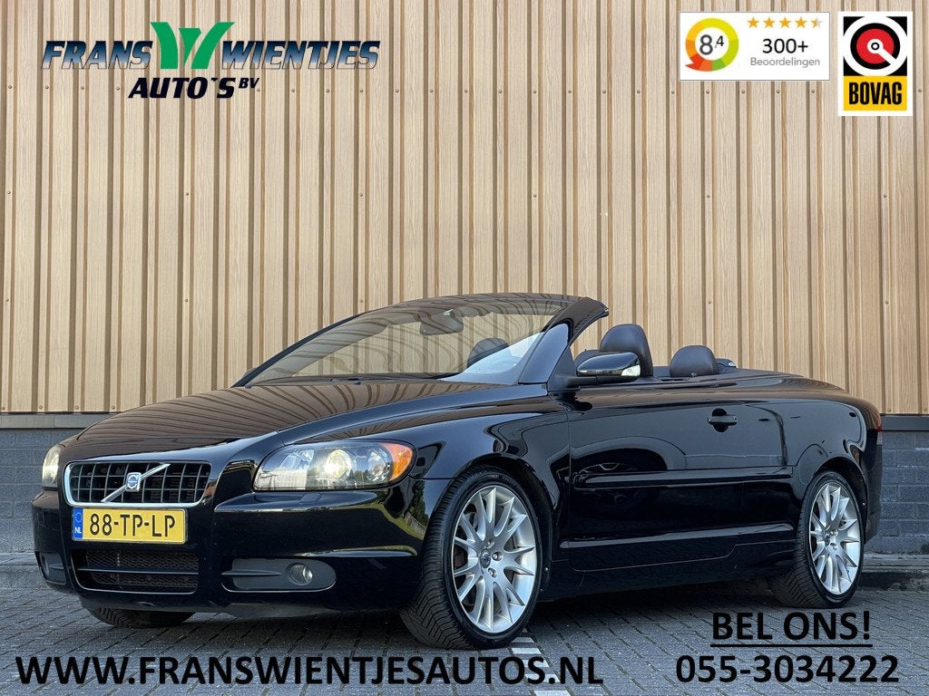 Volvo C70 Convertible 2.4i Summum | 5 Cilinder! | 18'' Licht, Auto's, Volvo, C70, Gebruikt, Zwart, 4 stoelen