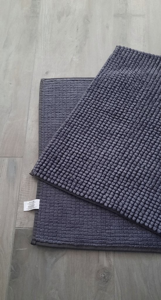 HOME CREATION ANTISLIP Chenille BADMAT BEDMAT GRIJS 60x100, Overige merken, Ophalen of Verzenden, Zo goed als nieuw, Badmat
