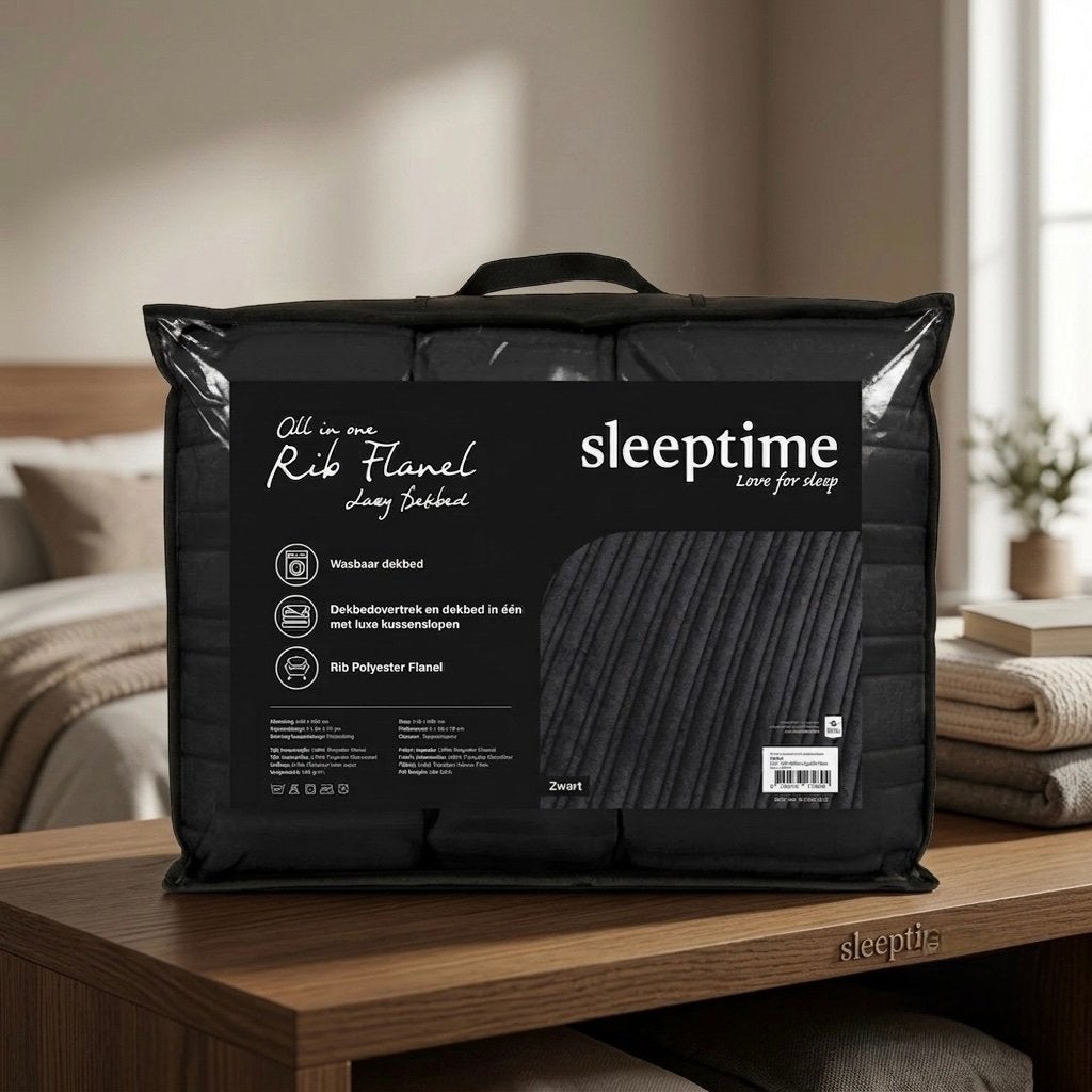Sleeptime Dekbed en Overtrek in 1 - Diverse Kleuren en Maten, Huis en Inrichting, Slaapkamer | Beddengoed, Eenpersoons, Meerkleurig
