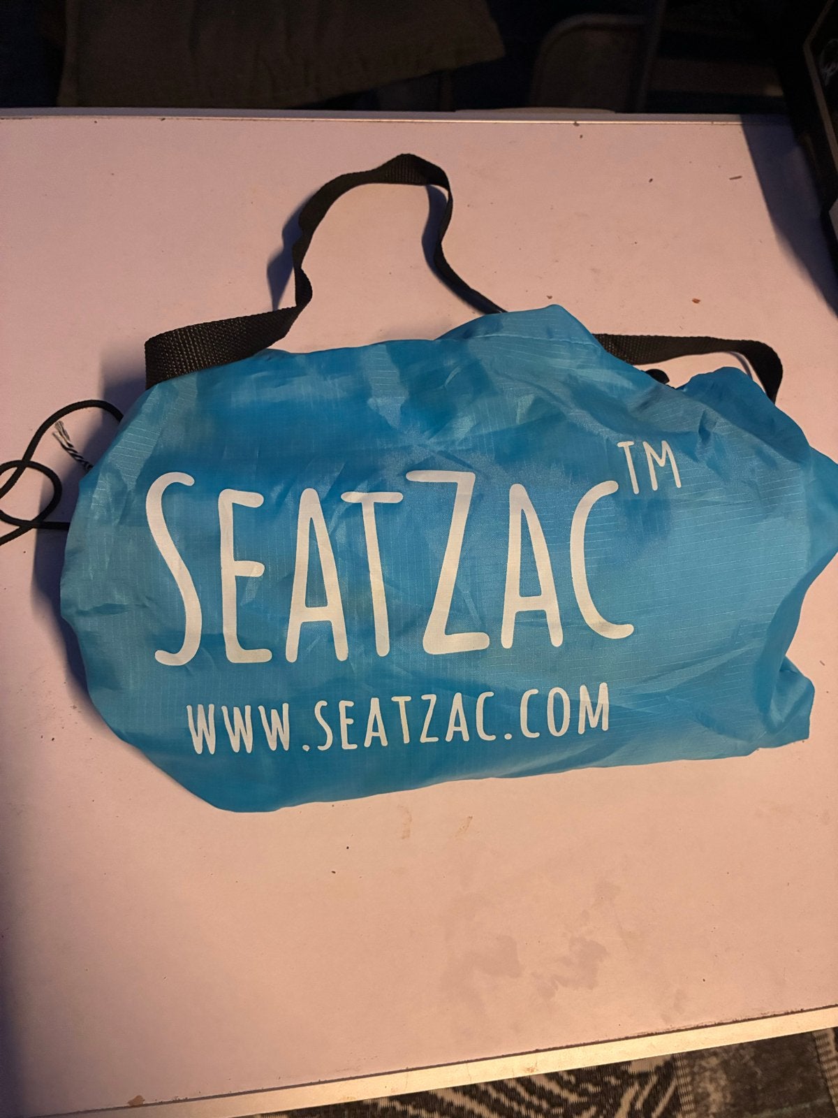 SEATZAC opblaasbare zitzak - Blauw, Ophalen of Verzenden, Gebruikt, Overige
