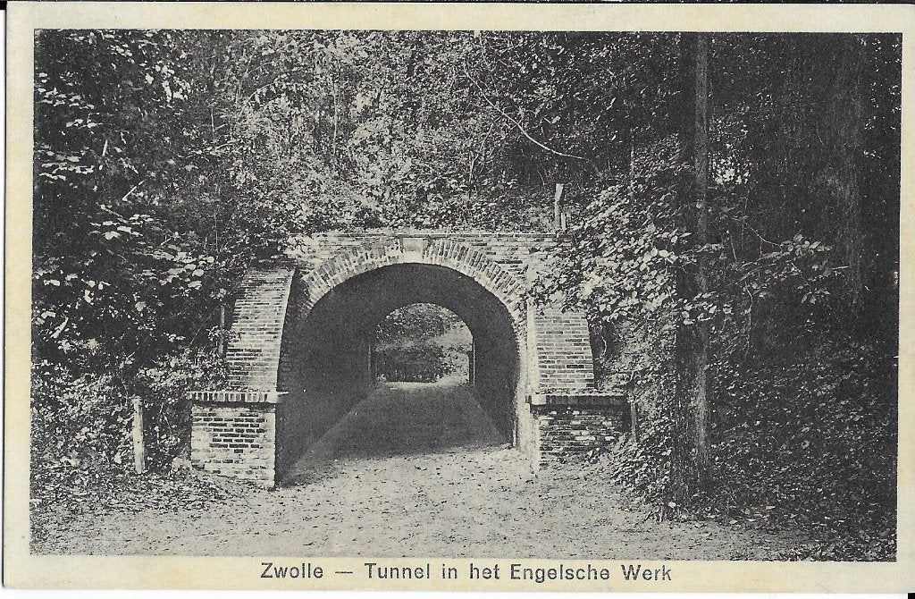 Zwolle, Tunnel, Engelse Werk, Verzenden, 1920 tot 1940, Gelopen, Overijssel