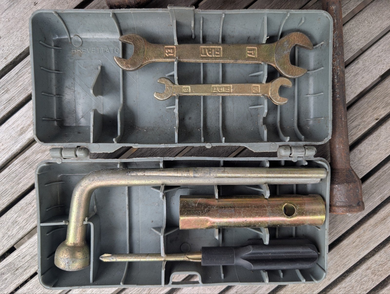 Origineel Fiat gereedschapset voor Fiat 500 met moersleutel, Ophalen, Nieuw, Fiat