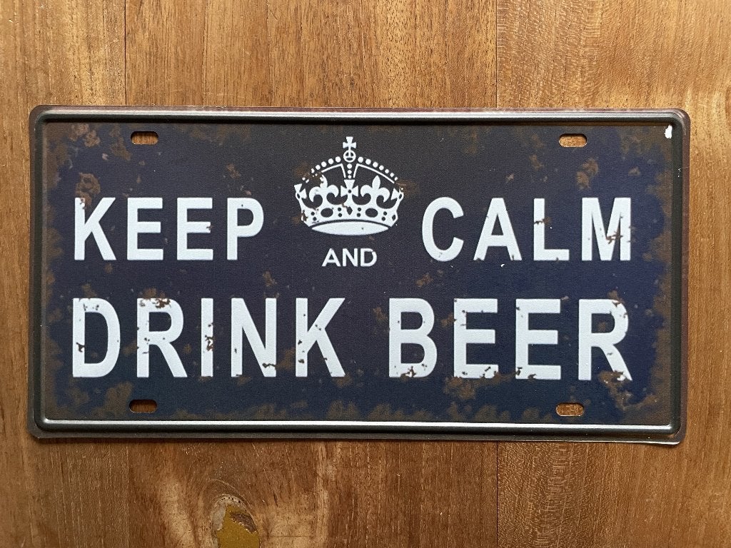 Keep Calm And Drink Beer wandbord (Old Look), Www.pand50.nl, Nieuw, Ophalen of Verzenden, Printer 29B Coevorden