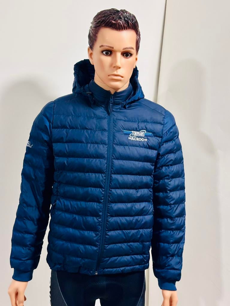 Jas donsjas winterjas sportjas skijas maat S Tormans Acrog, Ophalen of Verzenden, Zo goed als nieuw, Maat 46 (S) of kleiner, Blauw