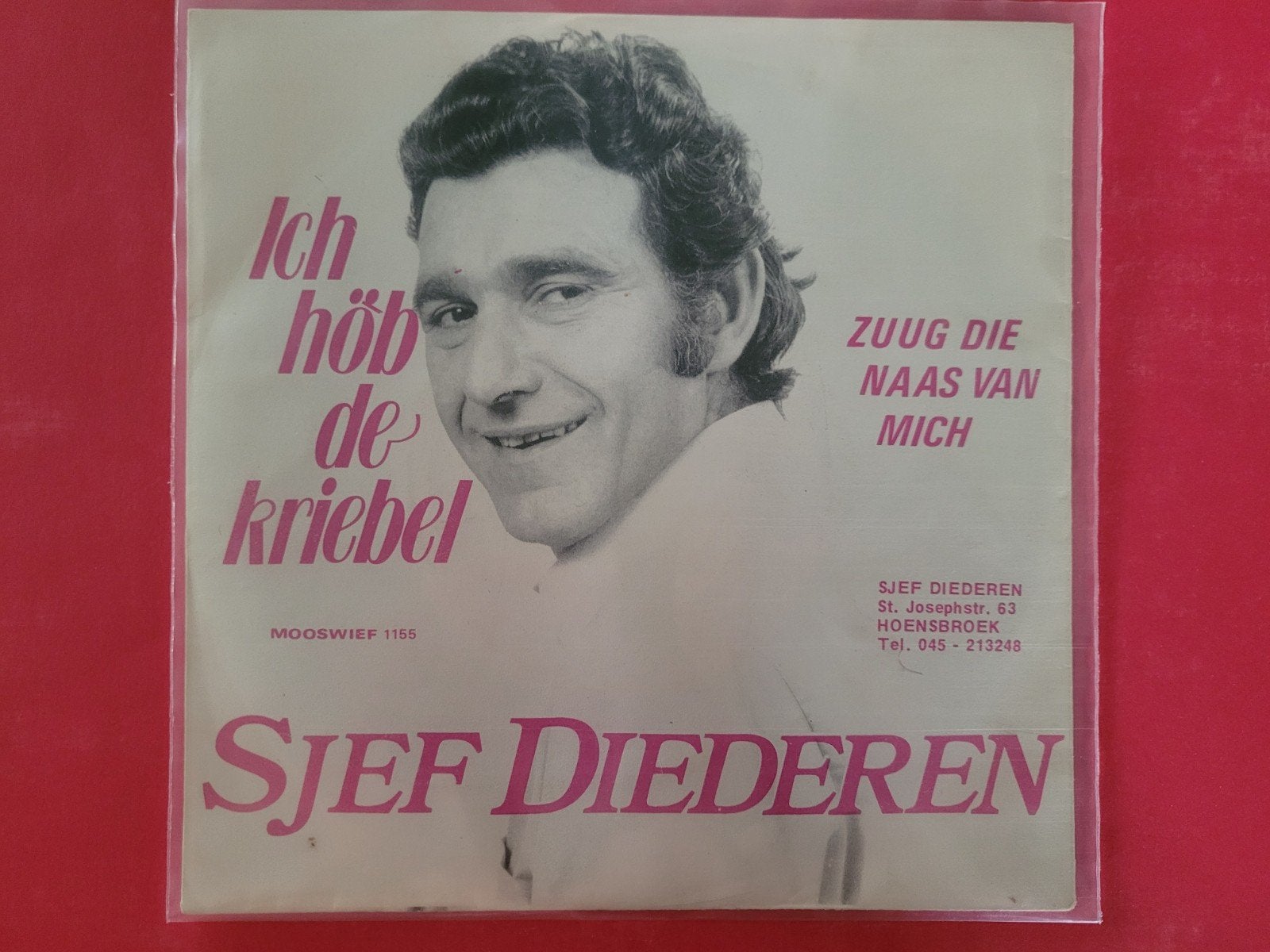 Sjef Diederen - Ik höb de kriebel - Zuug die naas van mie ., Cd's en Dvd's, Vinyl | Nederlandstalig, Ophalen, Zo goed als nieuw