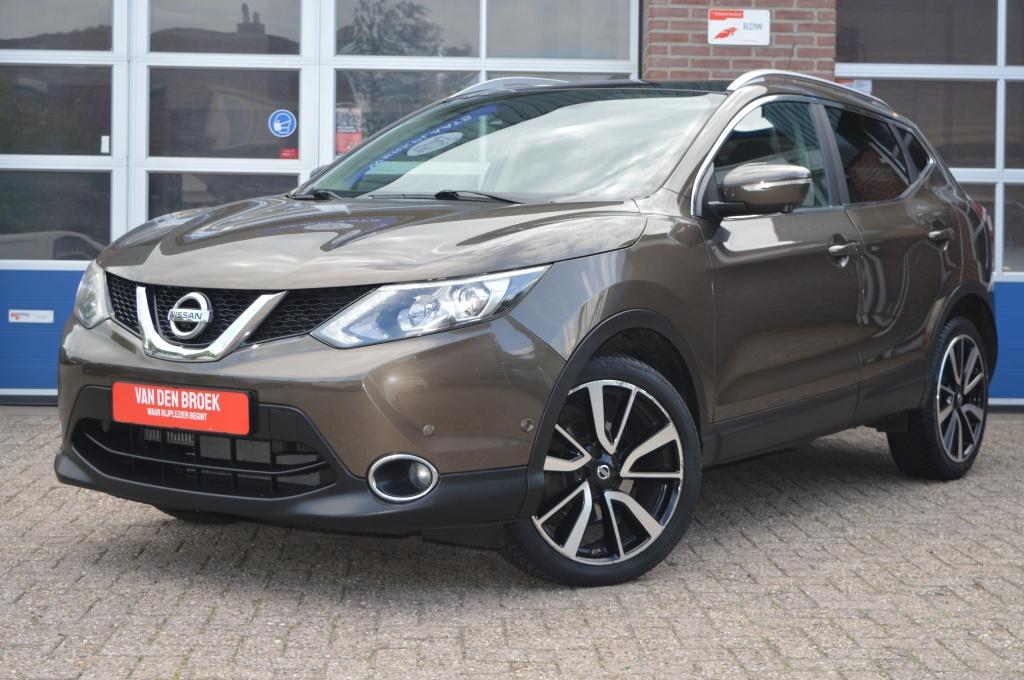 Nissan QASHQAI 1.2 Tekna | NAVI - CAMERA - PDC (bj 2014), Euro 5, Gebruikt, 4 cilinders, Bruin