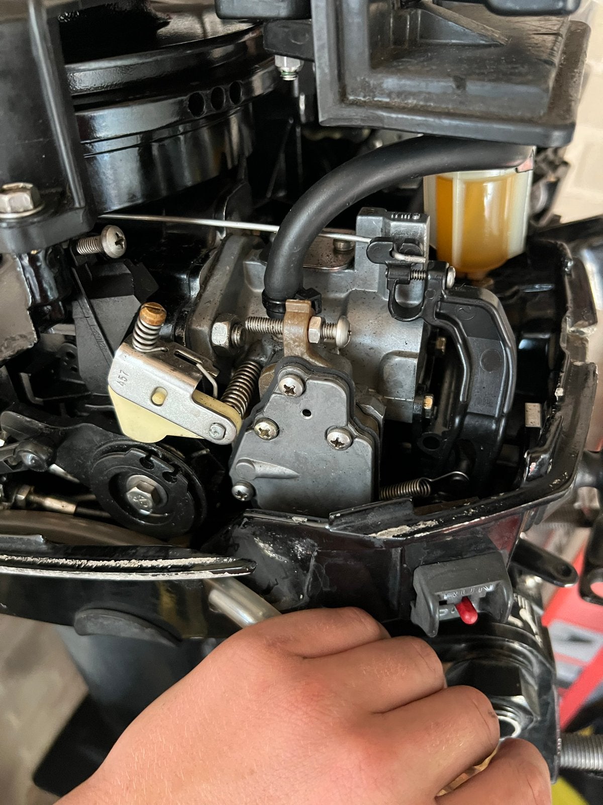 GEZOCHT!! 15 pk carburateur Mercury twee takt, Watersport en Boten, Ophalen, Gebruikt, Motor en Techniek